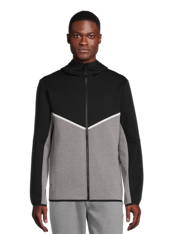 Men's and Big Men's Active Fusion Knit Jacket, Sizes up to 5XL