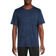 Russell Men's and Big Men's Active Jacquard T-Shirt with Short Sleeves, Sizes up to 5XL