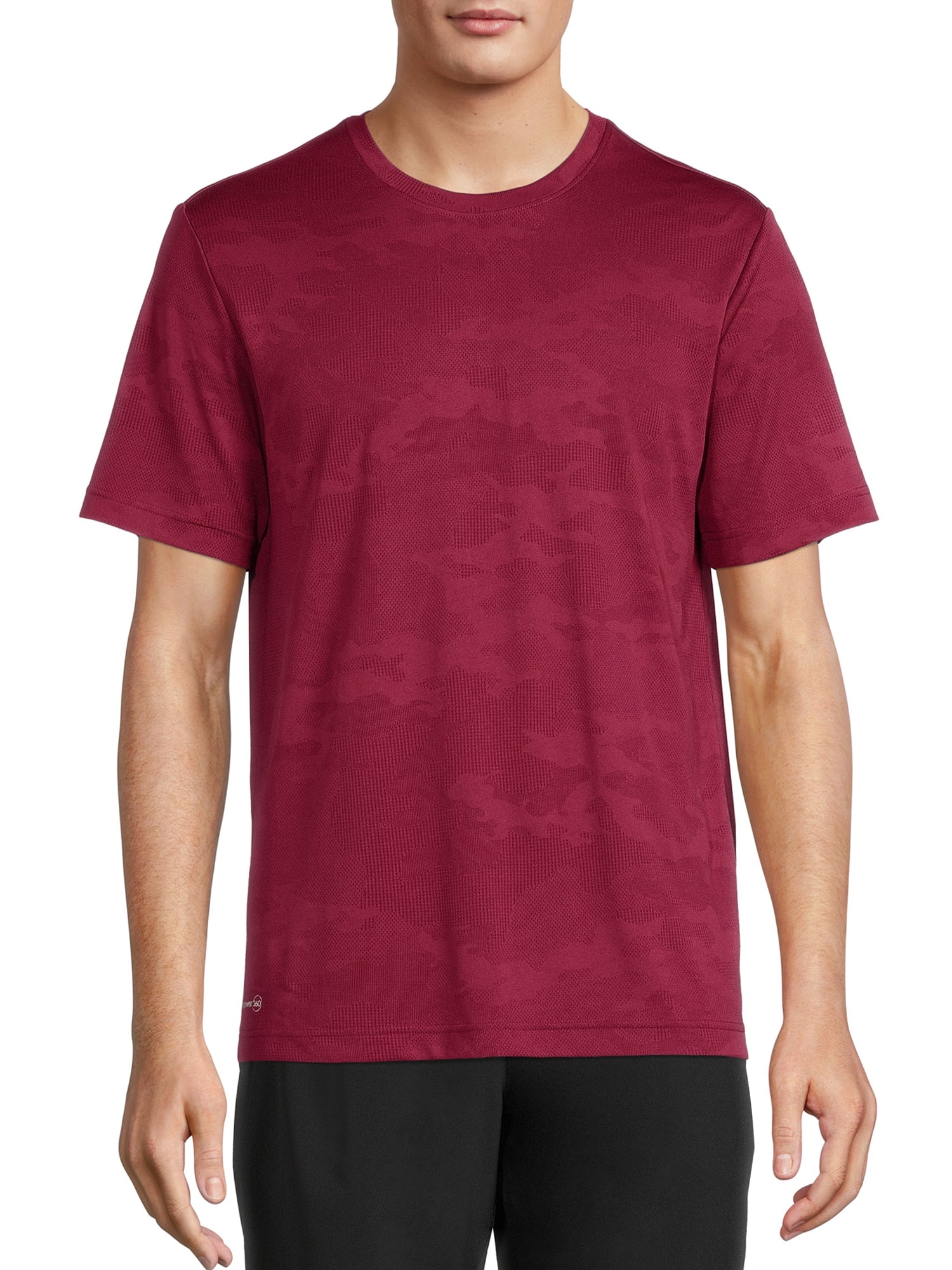 Russell Men's and Big Men's Active Jacquard Short Sleeve Tee Shirt