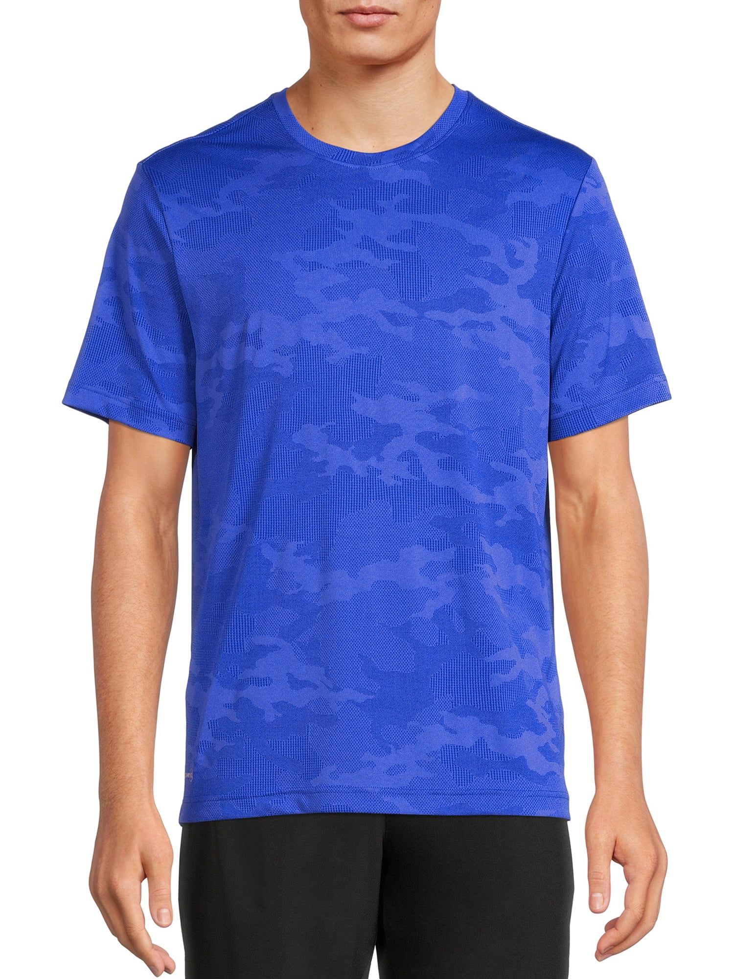 Russell Men's and Big Men's Active Jacquard TShirt with Short Sleeves