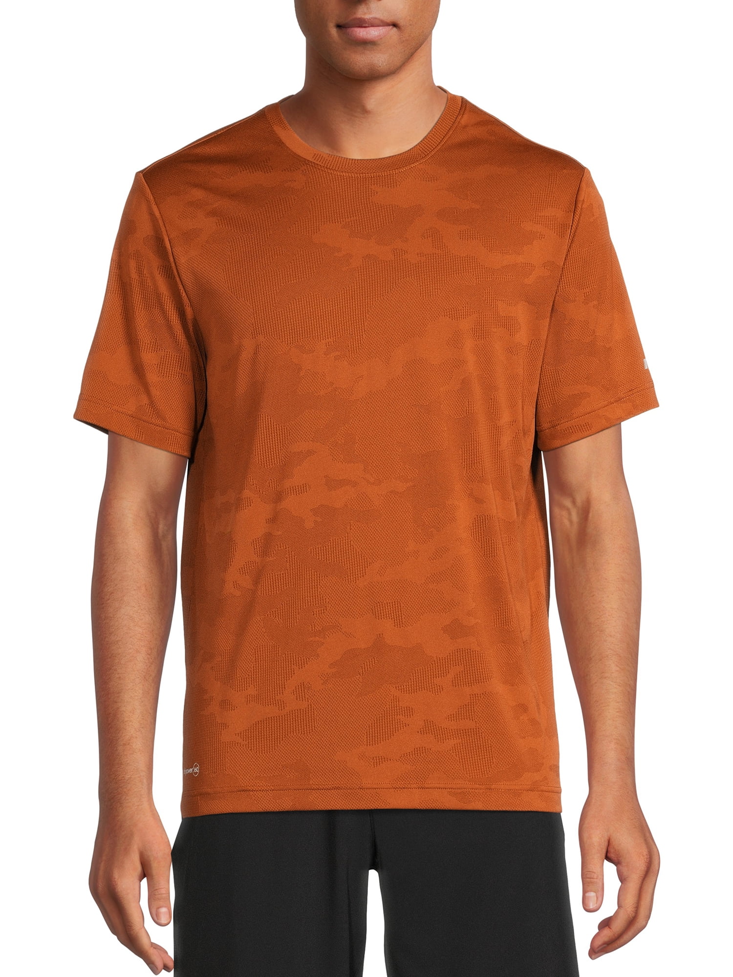 Russell Men's and Big Men's Active Jacquard T-Shirt with Short Sleeves,  Sizes up to 5XL 