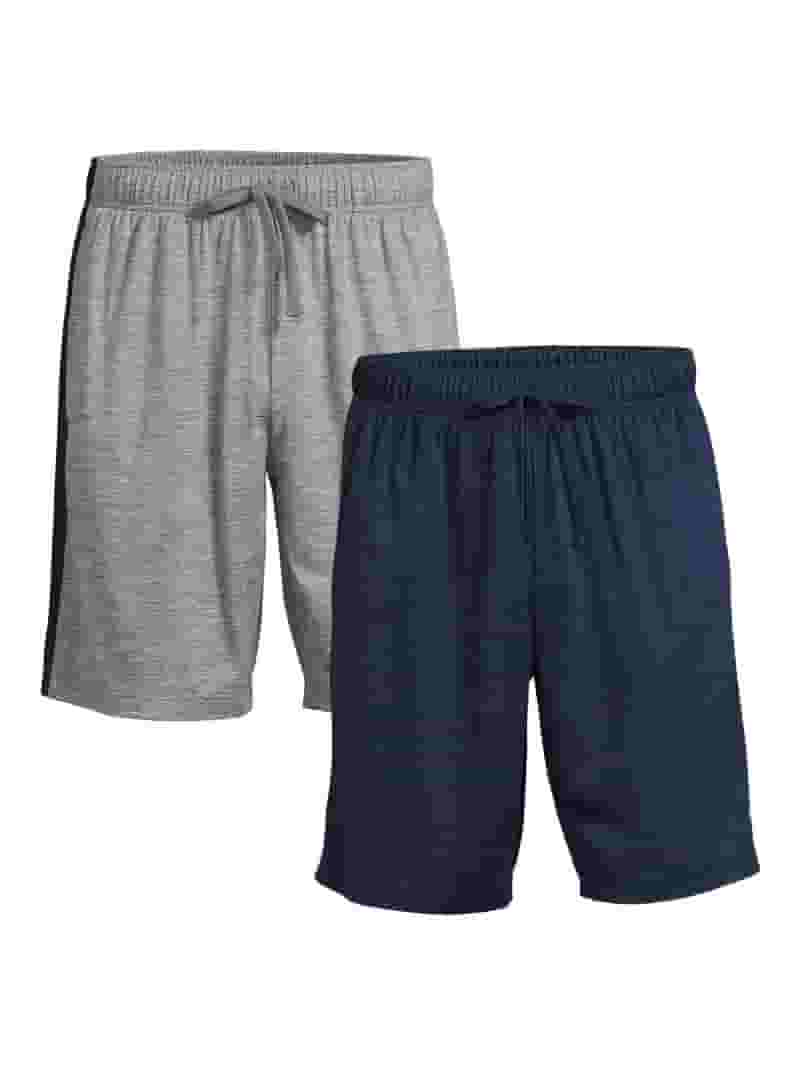 完璧すぎるが故三度も Knit Active Men's Big and Men's Russell Gym 2-Pack Shorts, 服&ファッション小物