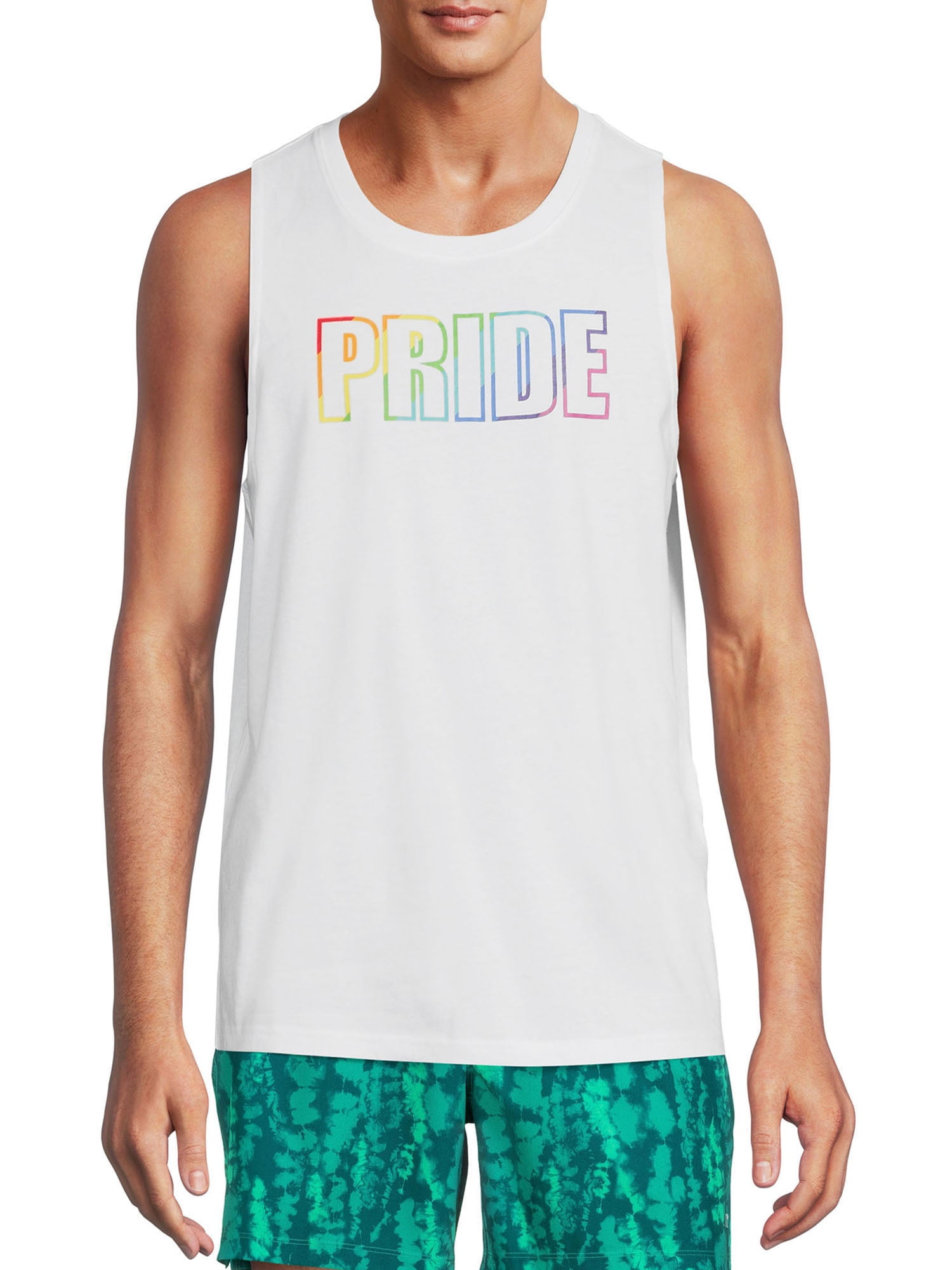 Russell Men's and Big Men's Active Pride Tank Top, up to Size 5XL