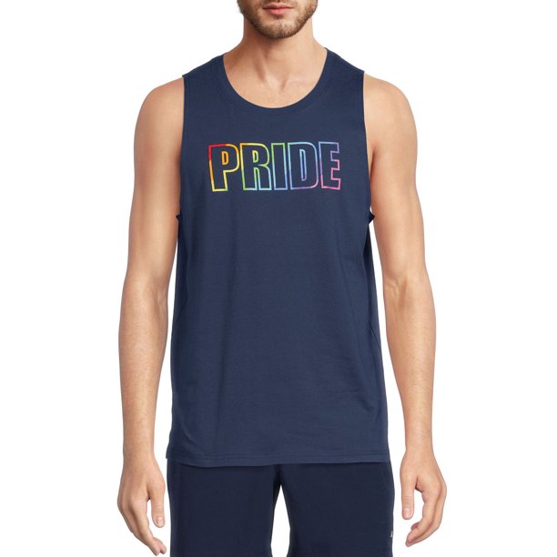 Russell Men's and Big Men's Active Pride Tank Top, up to Size 5XL