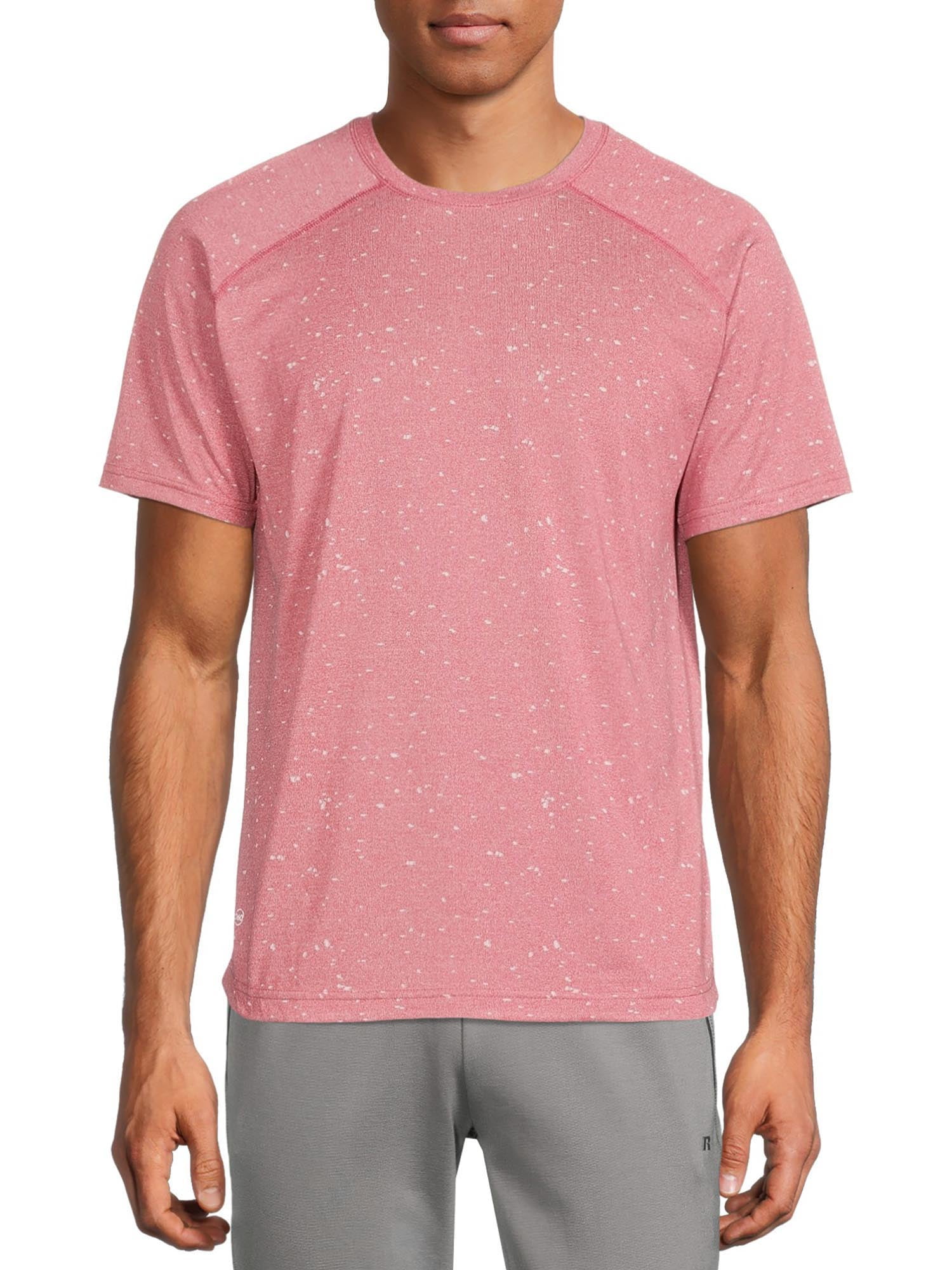 Russell Men's and Big Men's Active Short Sleeve Speckle TShirt, up to