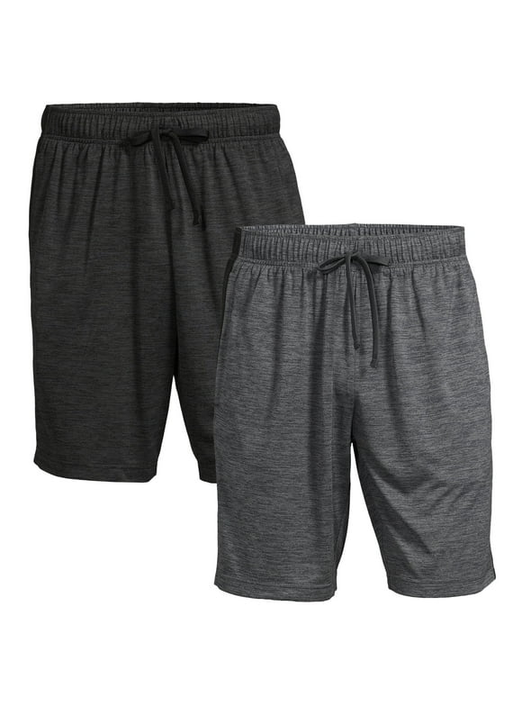 Russell Men's and Big Men's Active Shorts, 2-Pack, up to 5XL