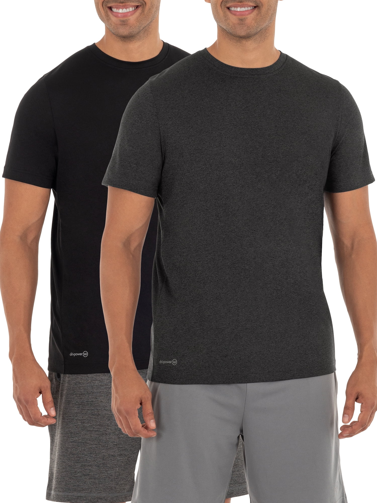 Russell Men's and Big Men's Core Active T-Shirt, 2-Pack, up to Size 5XL ...