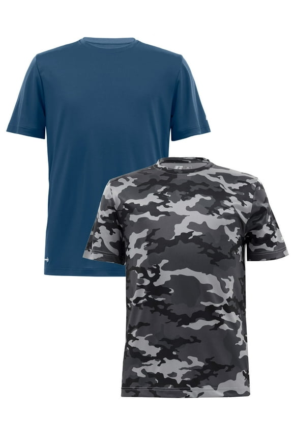 Men's and Big Men's Core Active T-Shirt, 2-Pack, up to Size 5XL