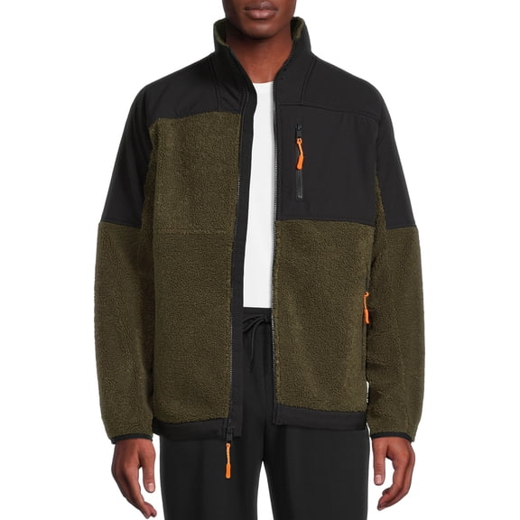 Russell Men's and Big Men's Faux Sherpa Jacket, Sizes up to 3XL