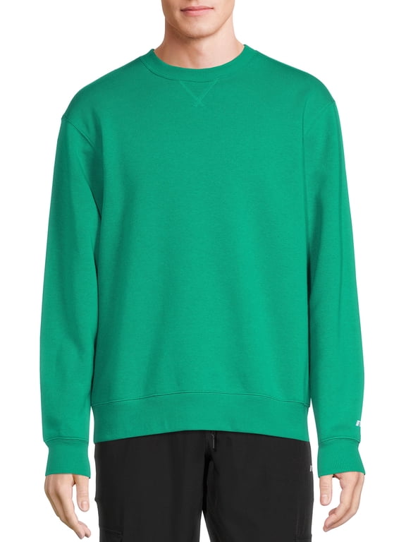 Men's and Big Men's Fleece Crewneck Sweatshirt, Sizes up to 3XL