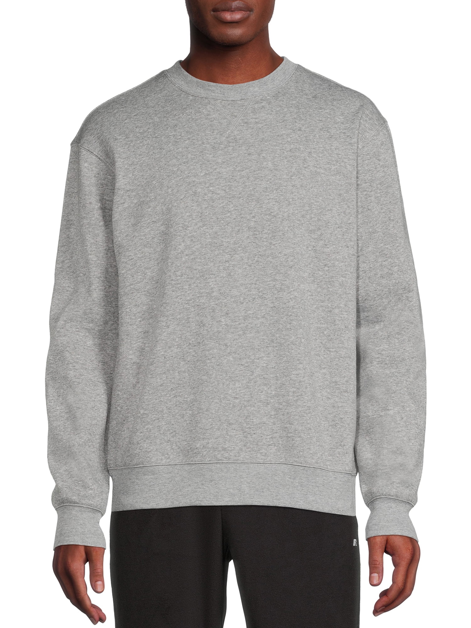 Russell Men's and Big Men's Fleece Crewneck Sweatshirt, Sizes up to 3XL ...