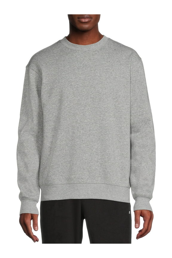 Men's and Big Men's Fleece Crewneck Sweatshirt, Sizes up to 3XL