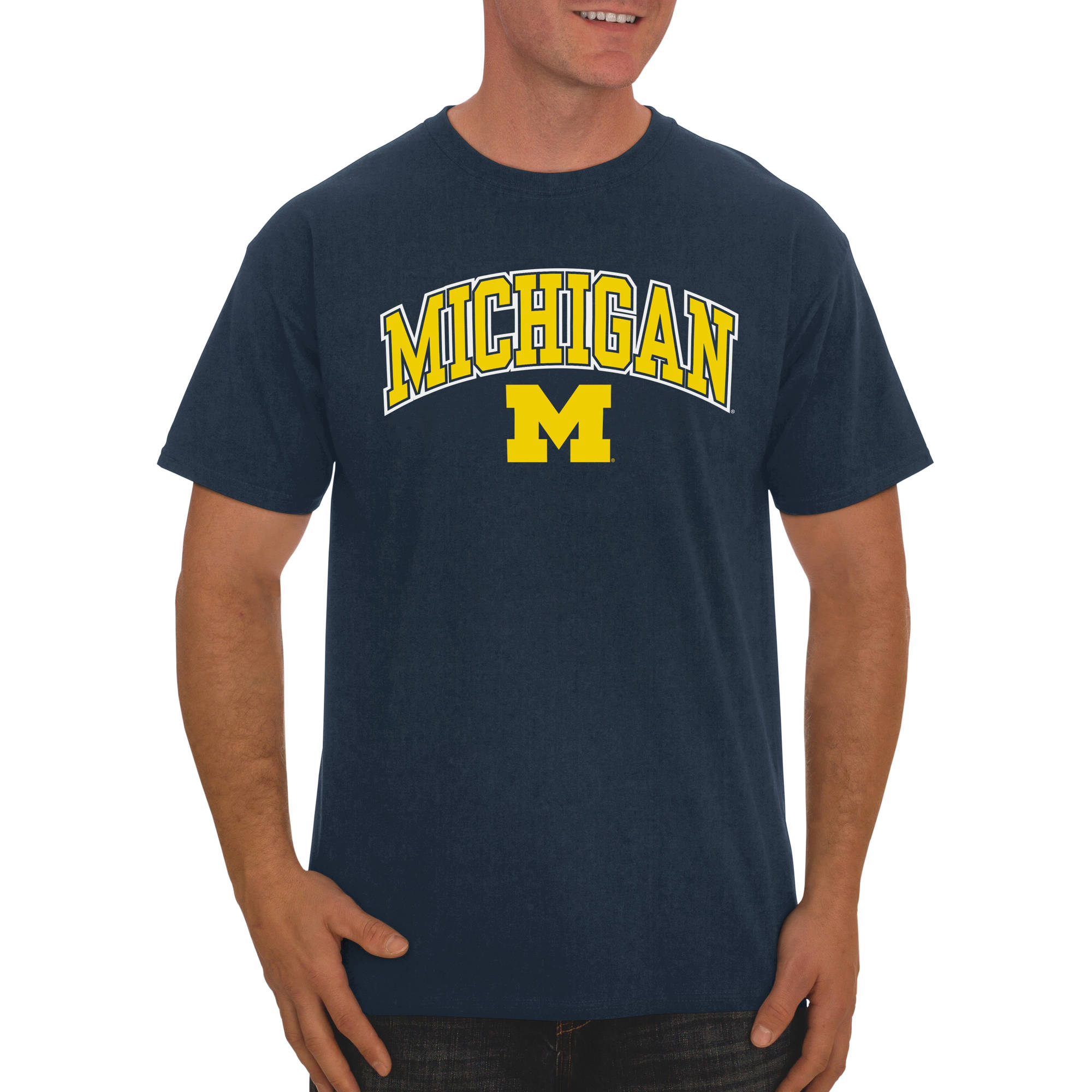 Russell NCAA Michigan Wolverines, Men's Classic Cotton T-Shirt - image 1 of 1