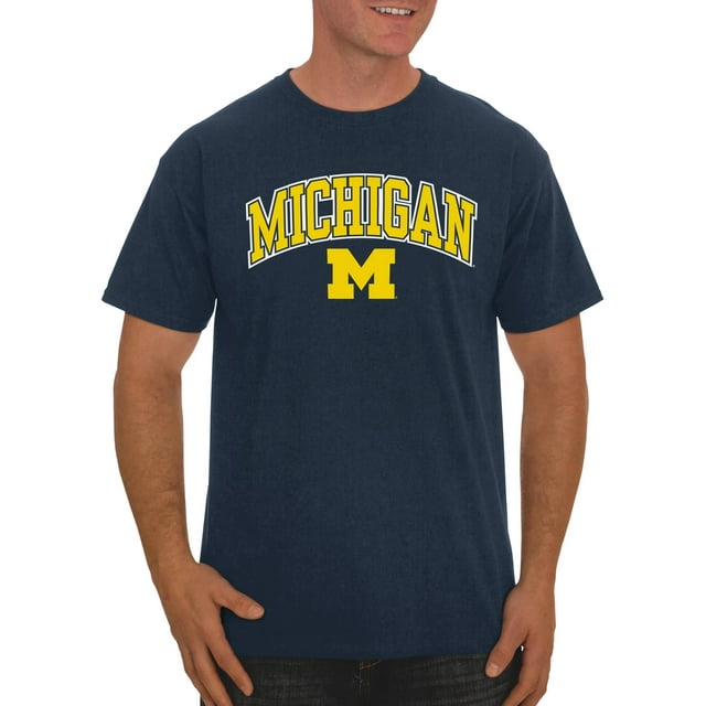 Russell NCAA Michigan Wolverines, Men's Classic Cotton T-Shirt