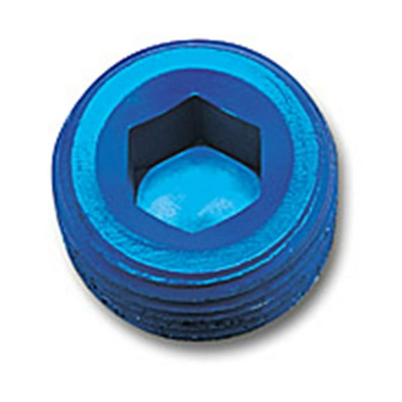 Russell Performance 3/8in Allen Socket Pipe Plug (Blue)