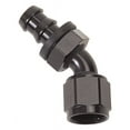 thumbnail image 1 of Russell Performance -4 AN Twist-Lok 45 Degree Hose End (Black), 1 of 2