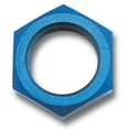 thumbnail image 1 of Russell Performance -6 AN Bulkhead Nuts 9/16in -18 Thread Size (Blue), 1 of 4
