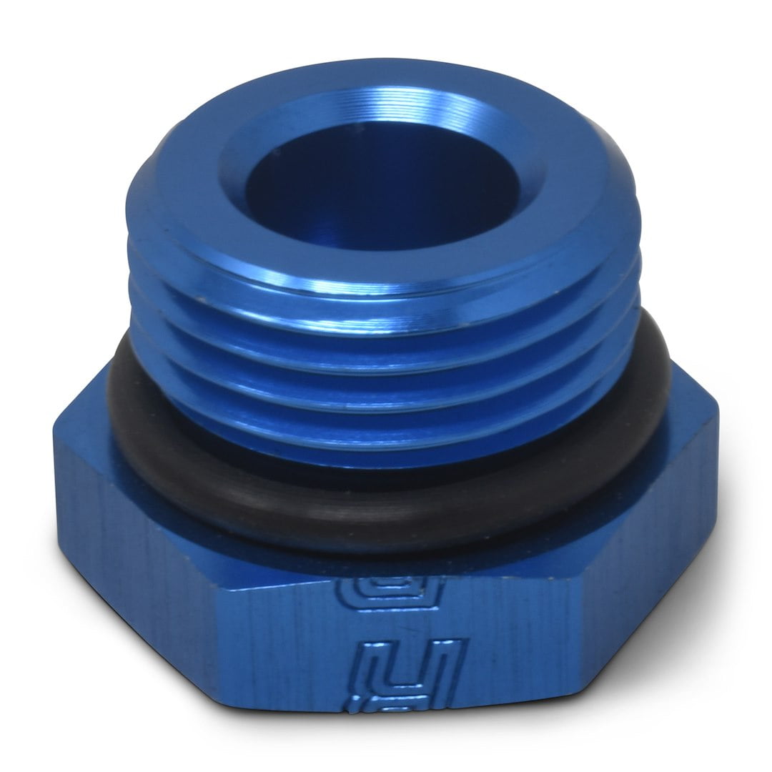 Russell Performance -6 AN Straight Thread Plug (Blue) - Walmart.com