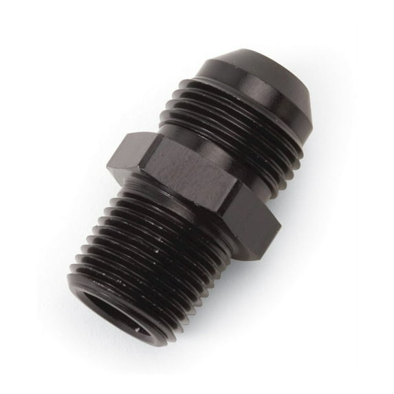 Russell Performance -6 AN to 1/8in NPT Straight Flare to Pipe (Black)