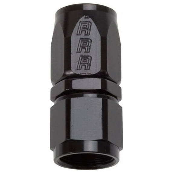 Russell Performance -8 AN Black Straight Full Flow Hose End