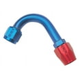 thumbnail image 1 of Russell Performance -8 AN Red/Blue 120 Degree Full Flow Hose End (1-1/4in Centerline Radius), 1 of 7