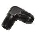 thumbnail image 1 of Russell Performance -8 AN to 1/2in NPT 90 Degree Flare to Pipe Adapter (Black), 1 of 4