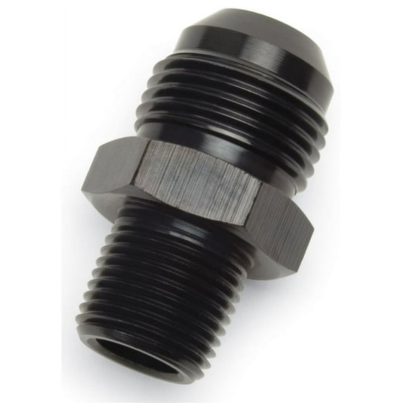 Russell Performance ADAPTER FITTING #6 AN MALE FLARE TO 1/2in NPT MALE BLK
