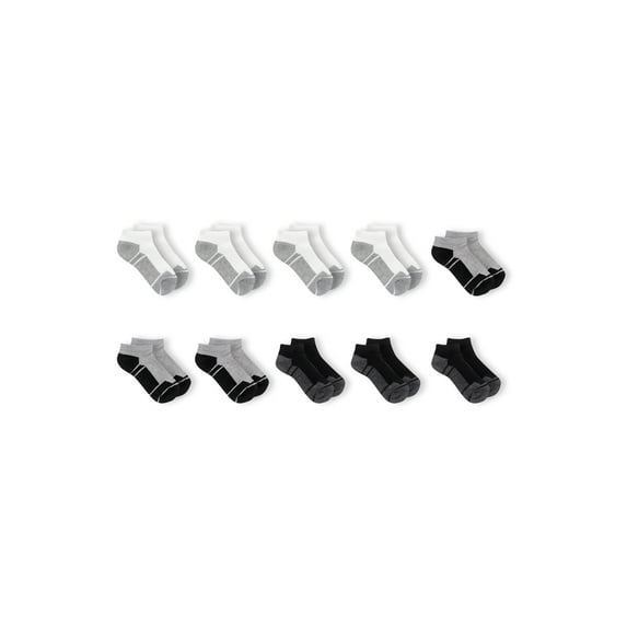 Russell Performance Boys Fast Dry Comfort No Show Socks, 10 Pack