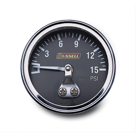 Russell Performance Fuel Pressure Gauge | 15 psi (Non liquid-filled) | 650350