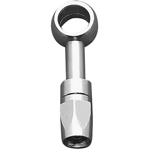 Russell Pro System I Chrome Straight Banjo Fitting, 7/16in./12mm