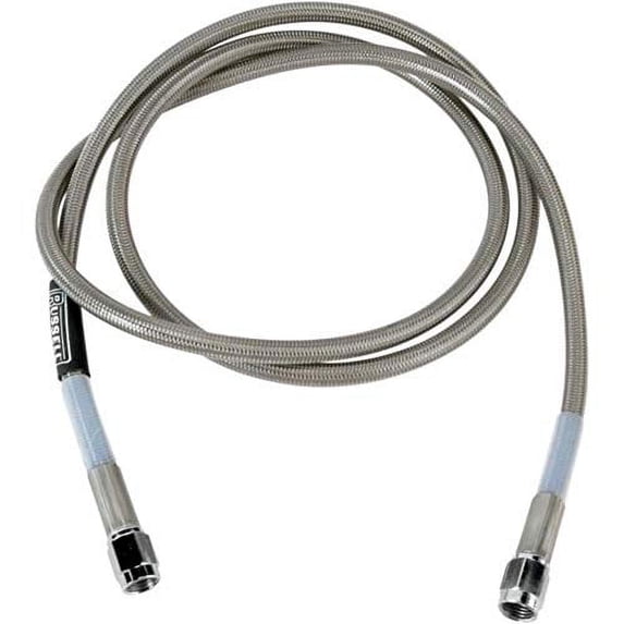 Russell R58172S Universal Braided Stainless Steel Brake Line - 52in