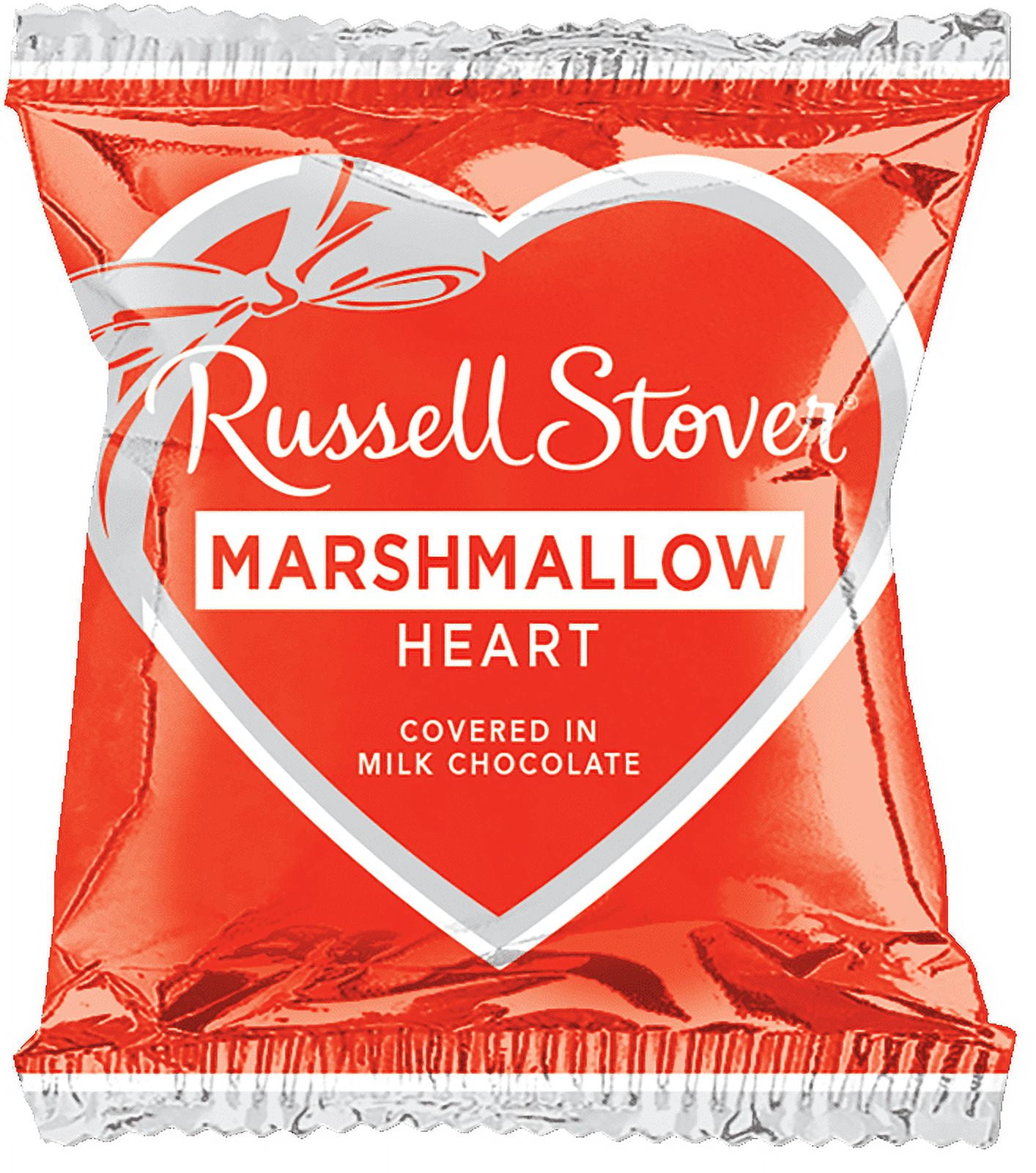 Russell Stover Marshmallow Heart Covered in Milk Chocolate, 1 Oz