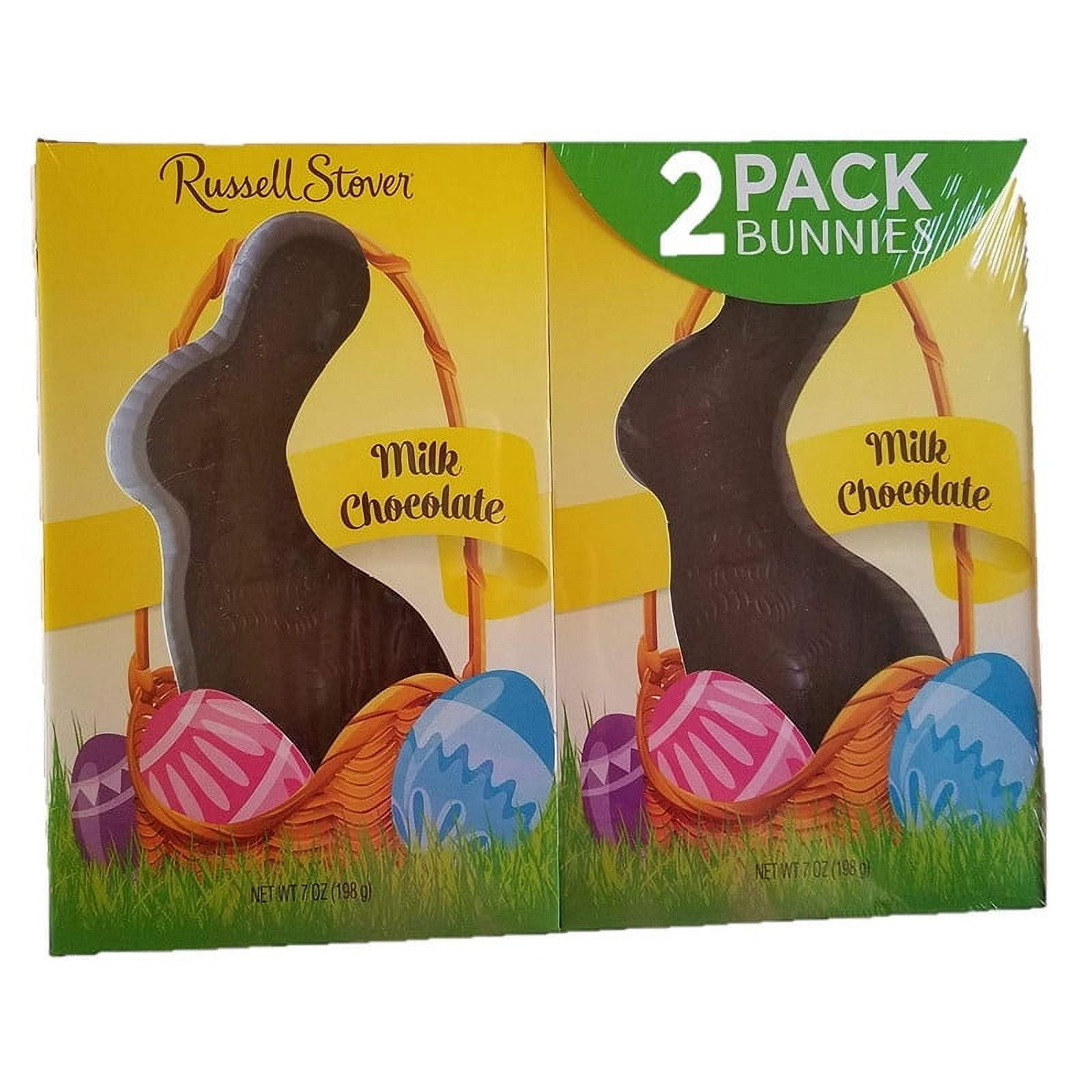 Russell Stover Solid Milk Chocolate Easter Candy Bunnies, 7