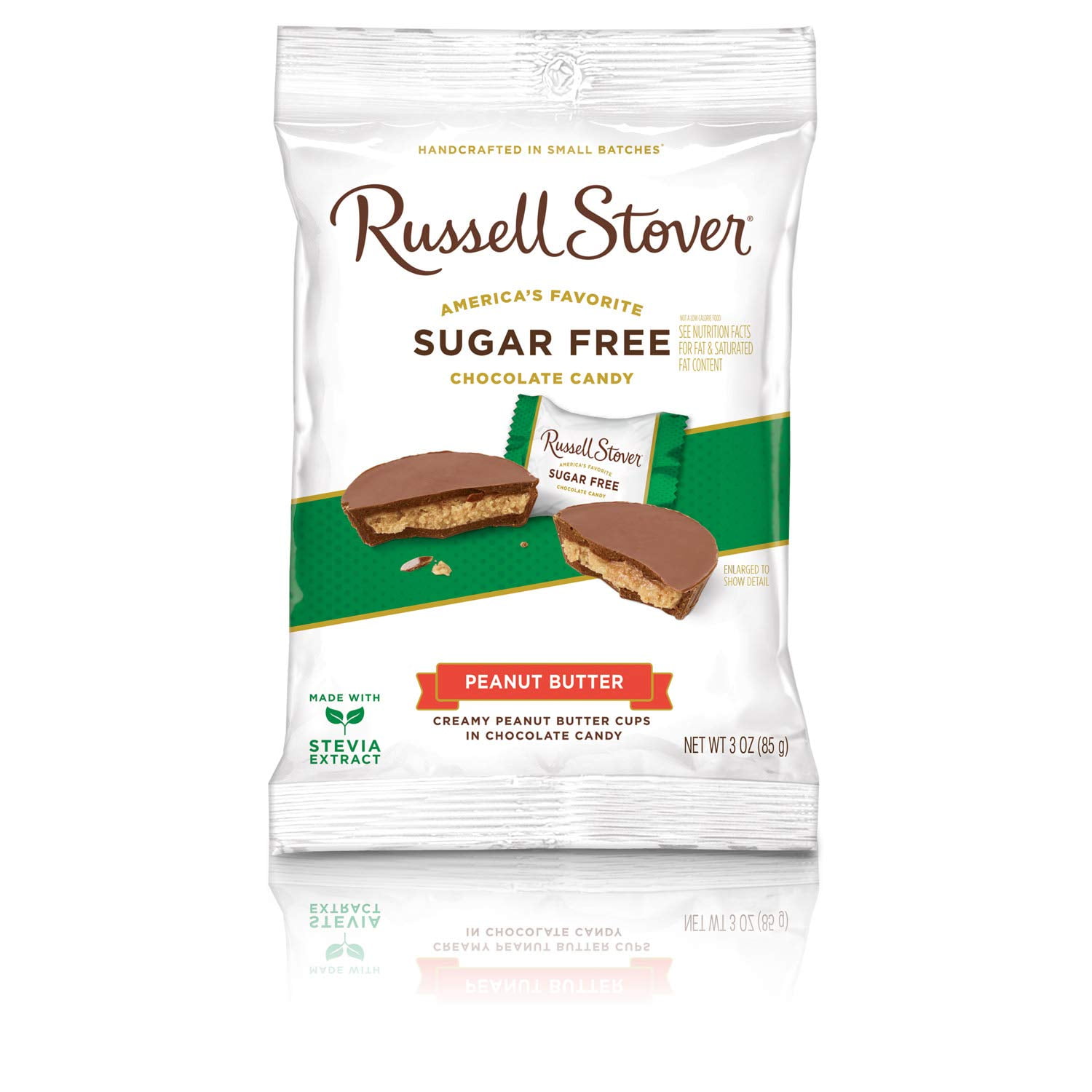 Russell Stover Sugar Free Chocolate Candy Peanut Butter -- 3 oz Pack of 2