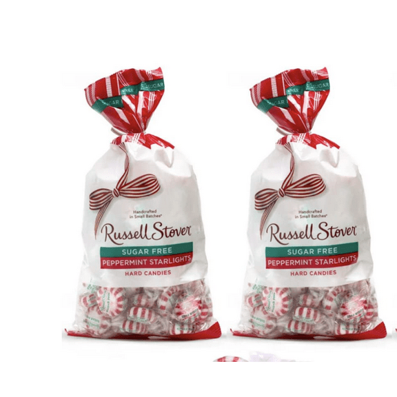 Russell Stover Sugar Free Peppermint Hard Candies, 12 oz. Bag ( 2 Bags)