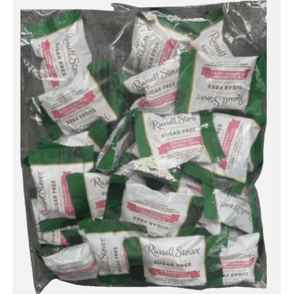 Russell Stover Sugar free Chocolate Strawberry Crme CANDY BULK BAG 16 Oz