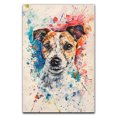 thumbnail image 1 of Russell Terrier Dog Poster Wall Art for Bedroom Living Room Funny Graffiti Dog Picture Cool Dog Decor Wall Art, 1 of 6