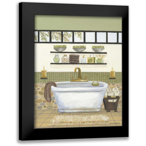 Russell, Wendy 12x14 Black Modern Framed Museum Art Print Titled - Retreat II