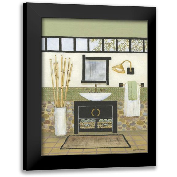Russell, Wendy 12x14 Black Modern Framed Museum Art Print Titled - Retreat I