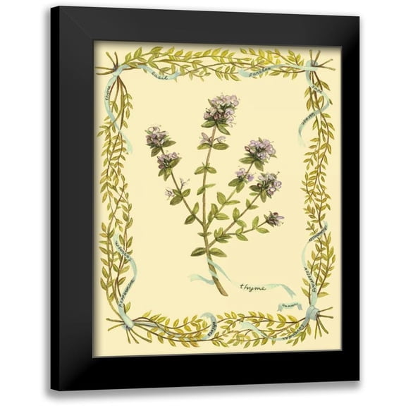 Russell, Wendy 12x14 Black Modern Framed Museum Art Print Titled - Small Thyme