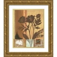 thumbnail image 1 of Russell, Wendy 12x14 Gold Ornate Wood Framed with Double Matting Museum Art Print Titled - Asian Peonies, 1 of 4