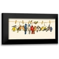 thumbnail image 1 of Russell, Wendy 18x10 Black Modern Framed Museum Art Print Titled - Bird Menagerie II, 1 of 5