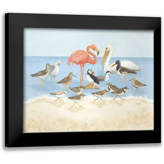 Russell, Wendy 18x15 Black Modern Framed Museum Art Print Titled - Seabird Summit