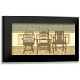thumbnail image 1 of Russell, Wendy 24x14 Black Modern Framed Museum Art Print Titled - Arts and Crafts Chairs I, 1 of 5