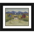 thumbnail image 1 of Russell, Wendy 32x25 Black Ornate Wood Framed with Double Matting Museum Art Print Titled - America the Beautiful, 1 of 4