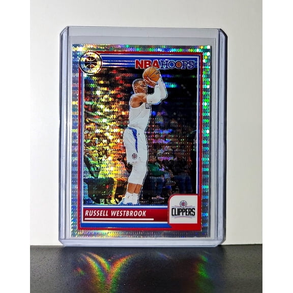 Russell Westbrook 2023-24 Panini Premium NBA Hoops #211 Pulsar Prizm Clippers
