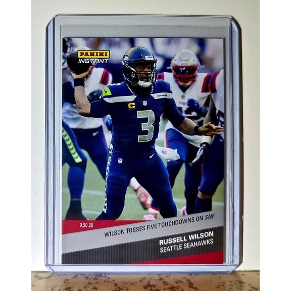 Russell Wilson 2020 Panini NFL #37 Football Card Seattle Seahawks 1 of 165