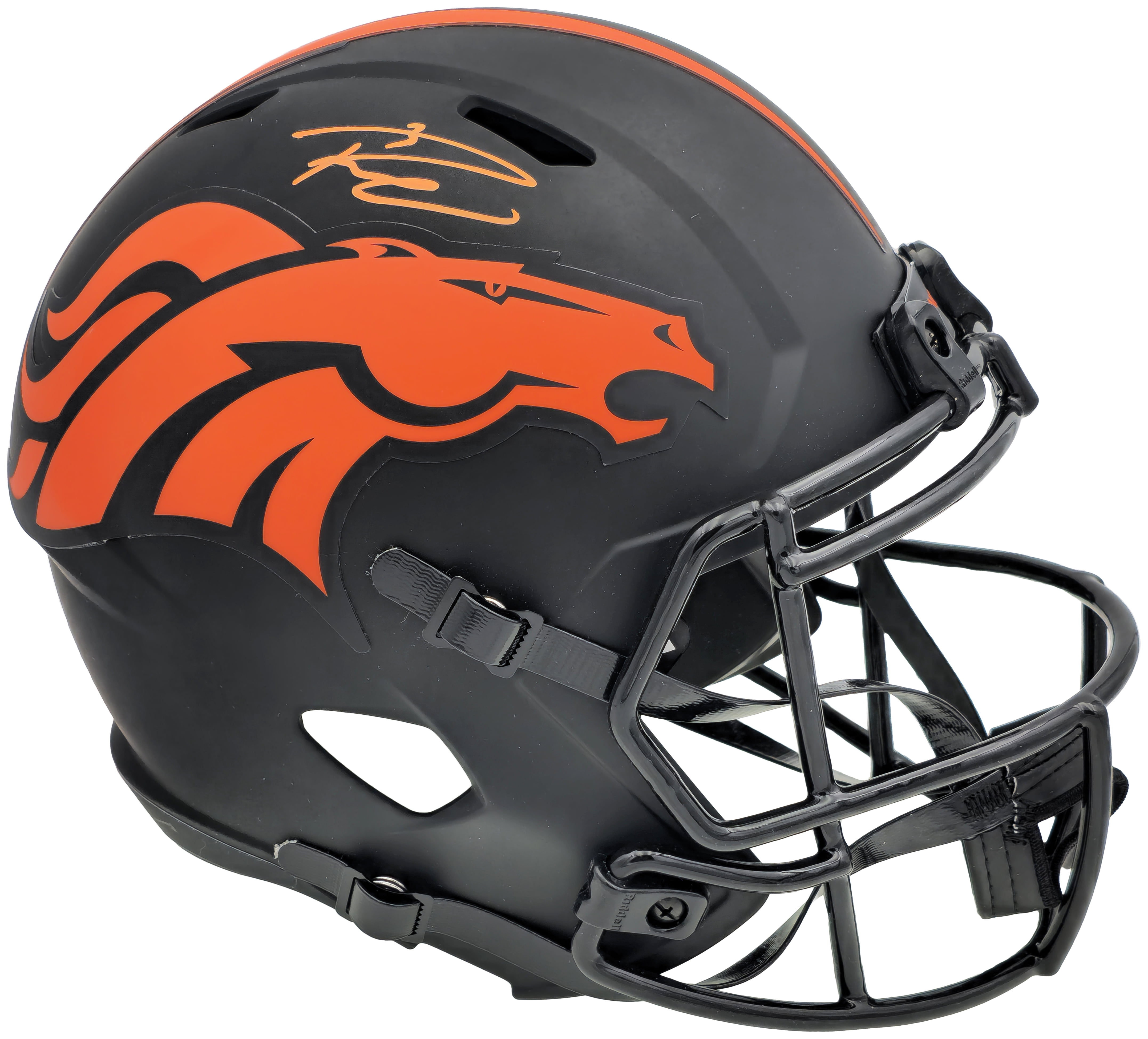 Russell Wilson Autographed Denver Broncos Eclipse Black Full Size ...