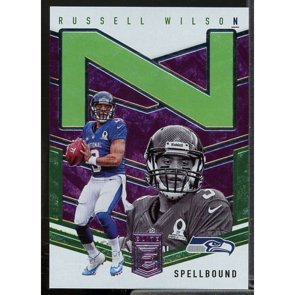 Russell Wilson  Card 2018 Elite Spellbound Purple #N