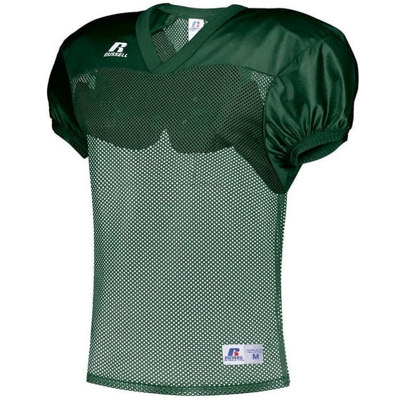 Russell Women Youth Stock Practice Football Football Jersey, Dark Green - Medium